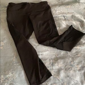 Mesh Crop Active Leggings